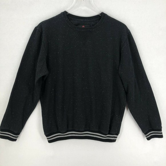 Cotton On Tops - CottonOn Fleece Collection Womens Sweatshirt Black Large Gray Speckled Crew Neck